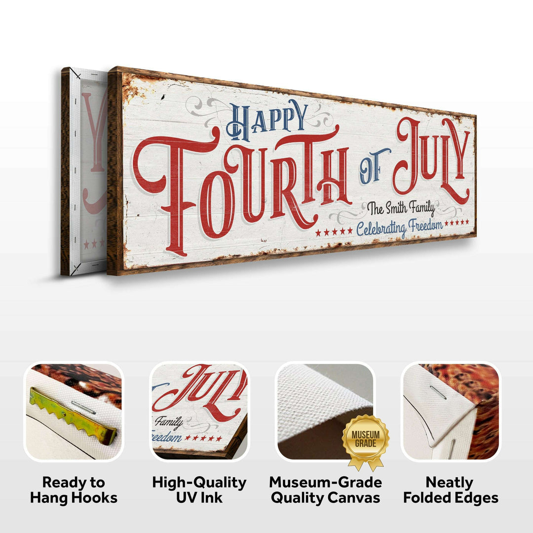 Happy 4th of July Personalized Sign