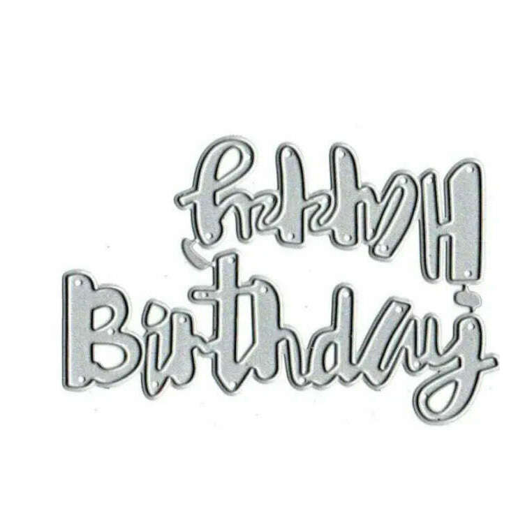 Happy Birthday Wishes Cutting Dies Set F07M2-7-ZG393