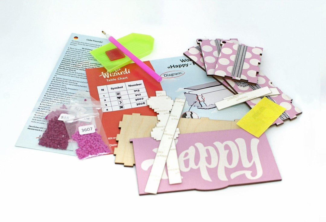 Happy Emerald  Diamond painting kit WW058