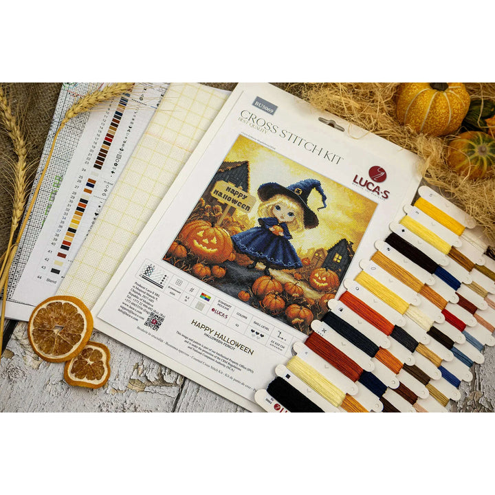 Happy Halloween BU5069L Counted Cross-Stitch Kit