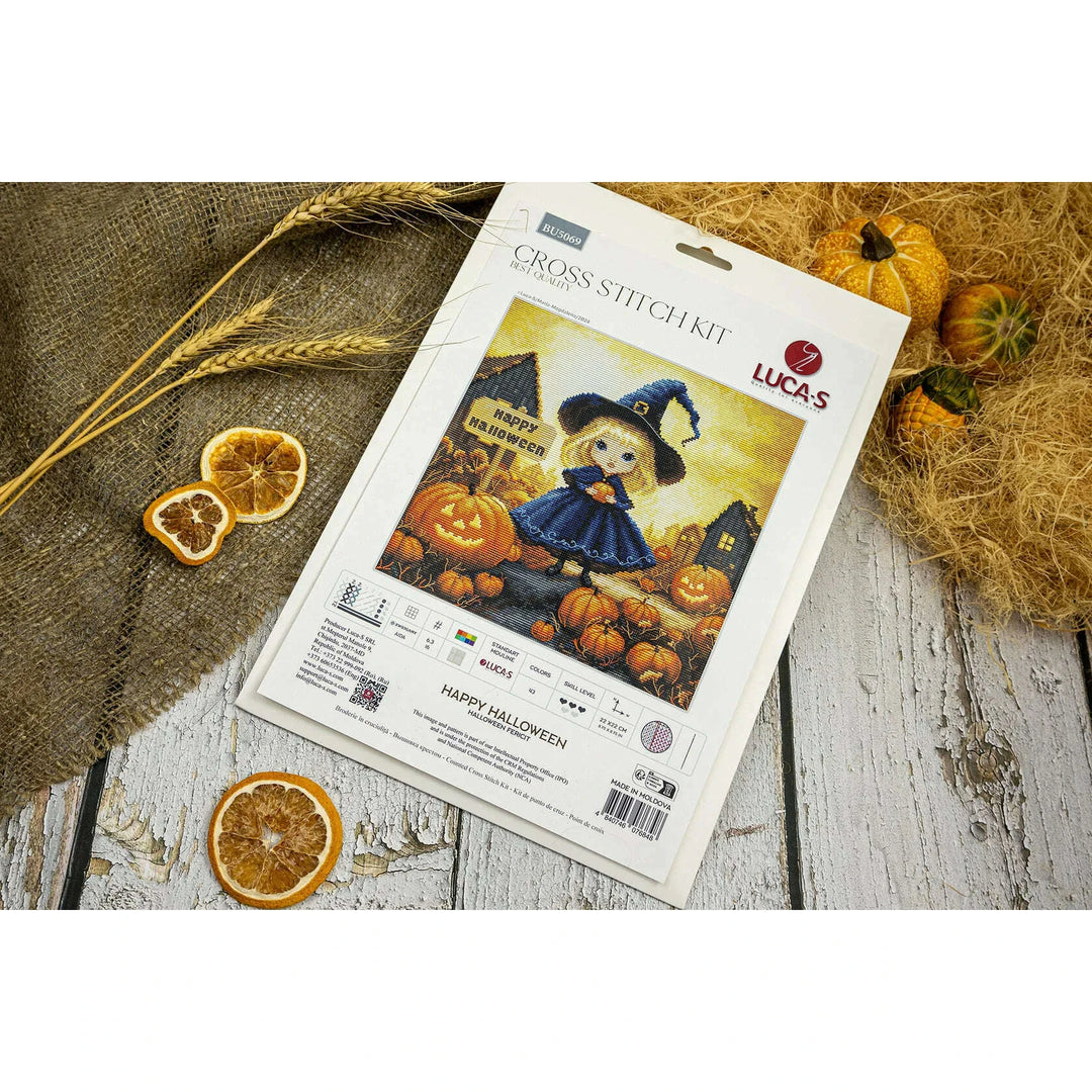 Happy Halloween BU5069L Counted Cross-Stitch Kit