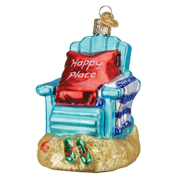 Old World Christmas Happy Place Blown Glass Ornament