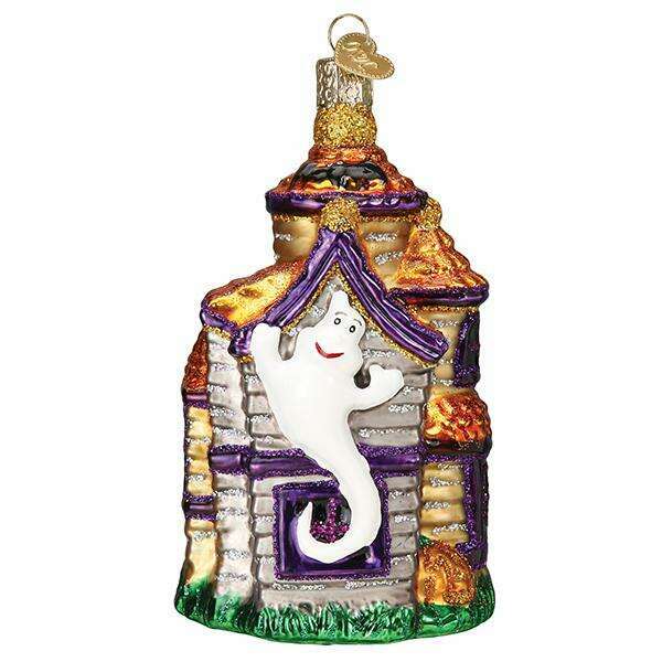 Old World Christmas Haunted Mansion Blown Glass Ornament
