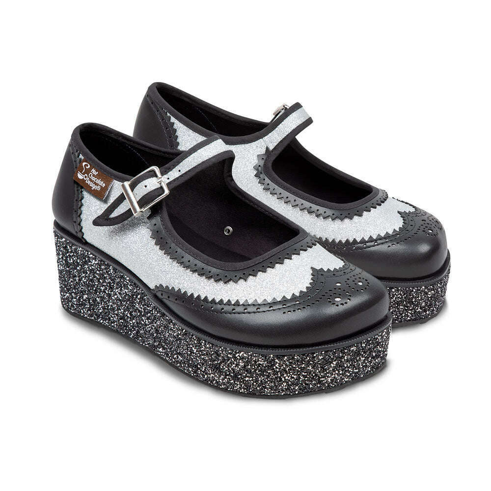 Havana Glitter Women's Mary Jane Platforms