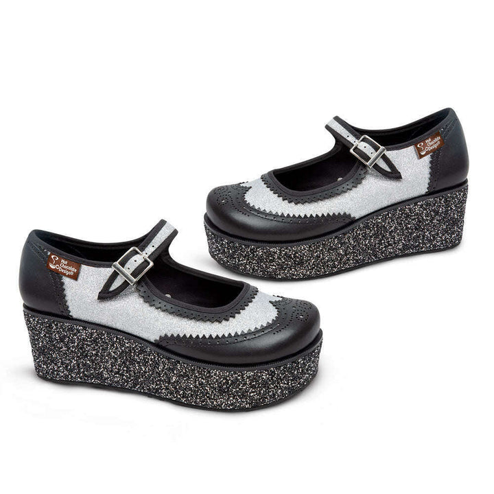 Havana Glitter Women's Mary Jane Platforms