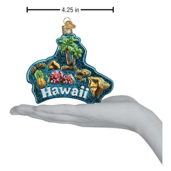 Old World Christmas Hawaiian Islands Blown Glass Ornament