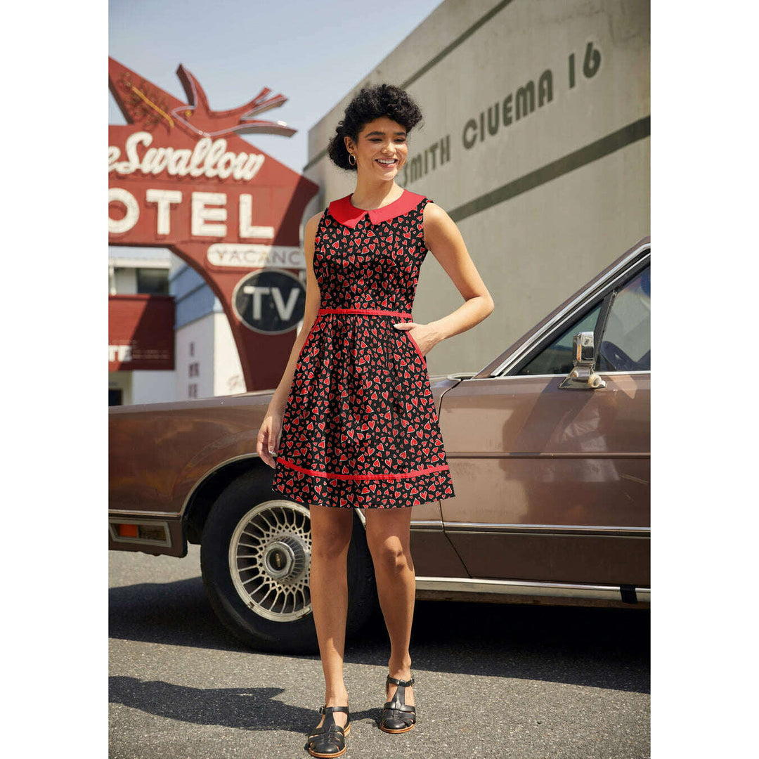 Hearts Collared Dress