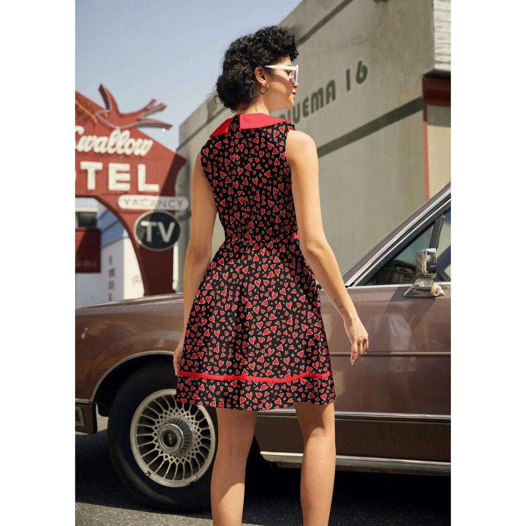 Hearts Collared Dress