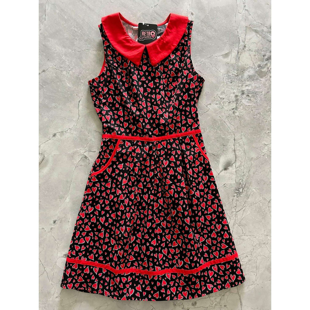 Hearts Collared Dress