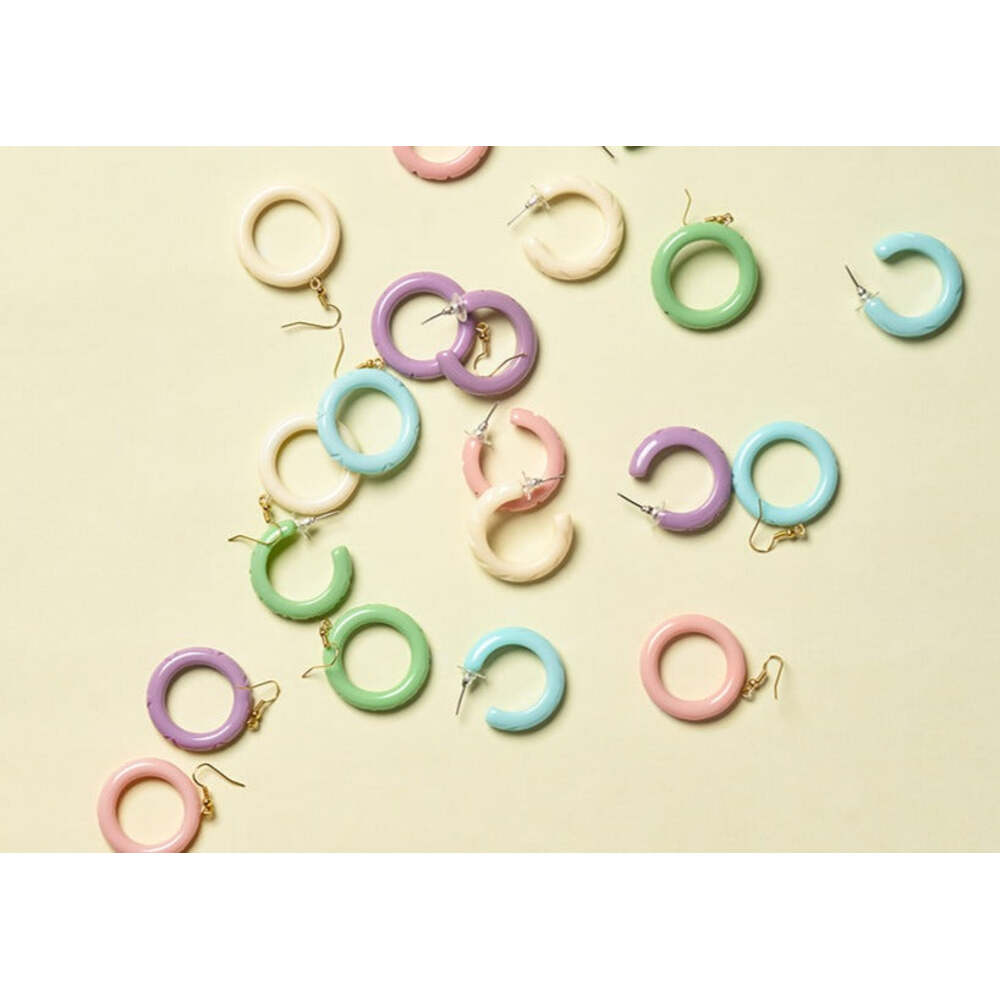 Heather Heavy Carve Hoop Earrings by Splendette 2