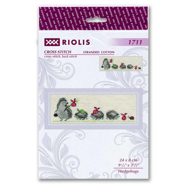 Hedgehogs R1711 Counted Cross Stitch Kit