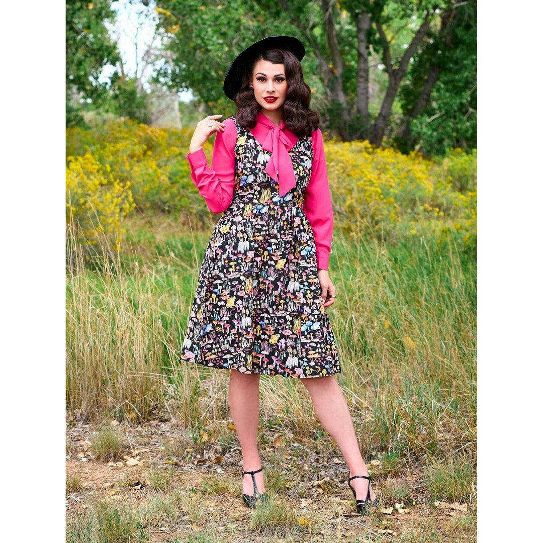 Helen Retro Blouse in Pink