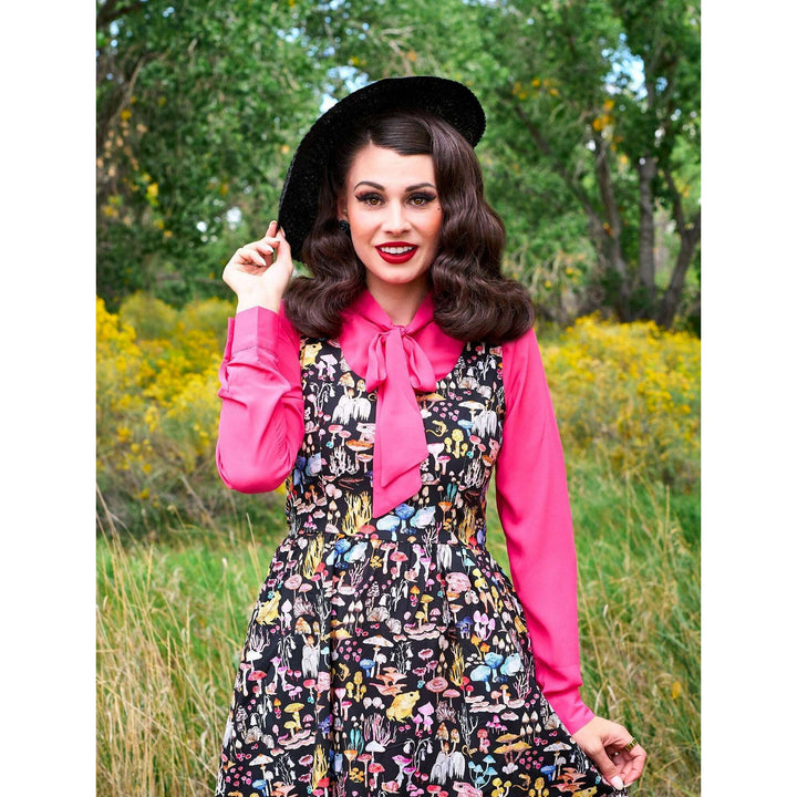 Helen Retro Blouse in Pink