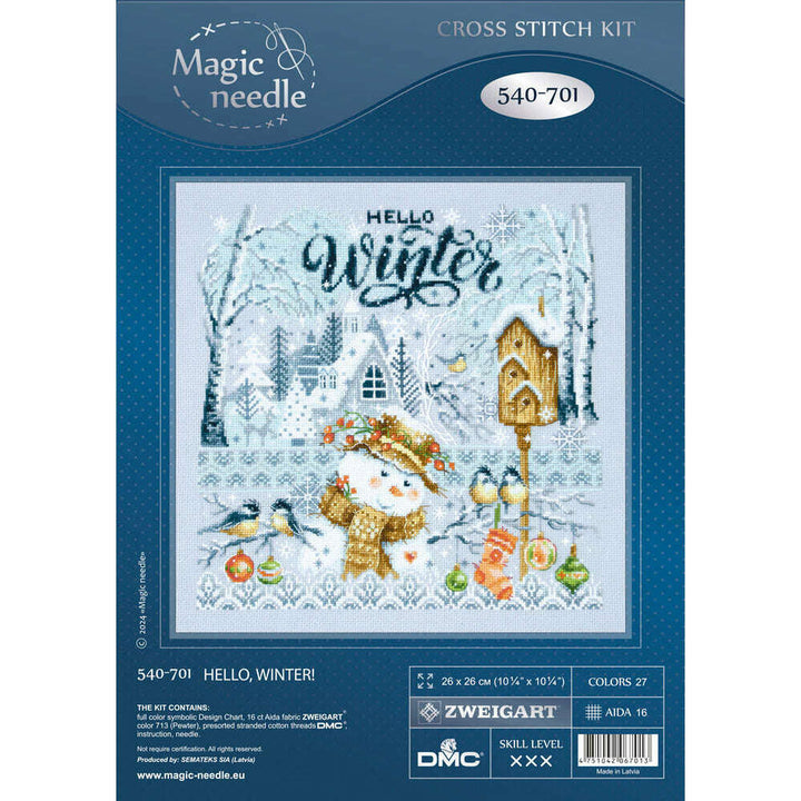 Hello,Winter! 540-701 Counted Cross-Stitch Kit