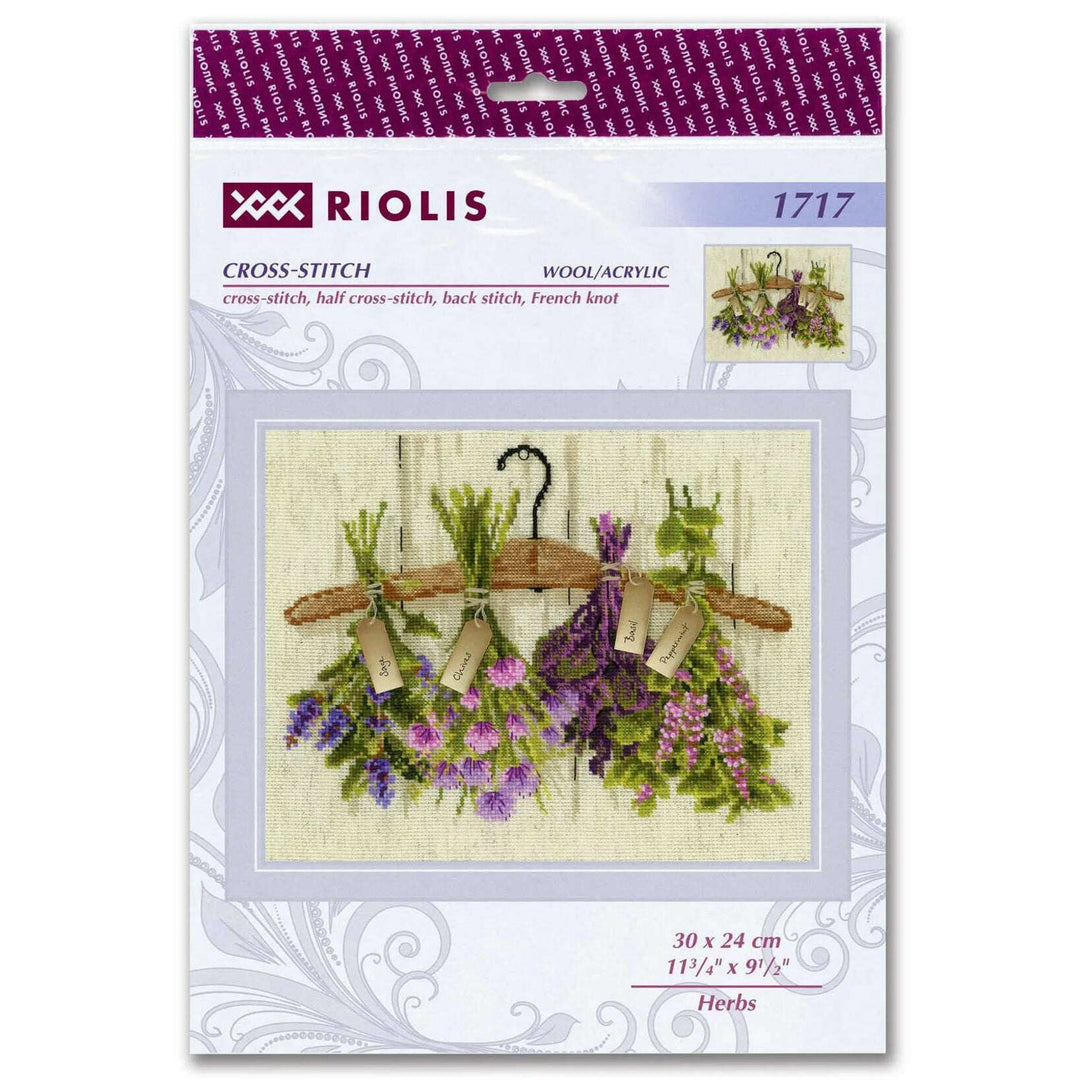 Herbs R1717 Counted Cross Stitch Kit