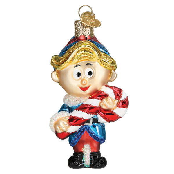 Old World Christmas Hermey the Elf Blown Glass Ornament