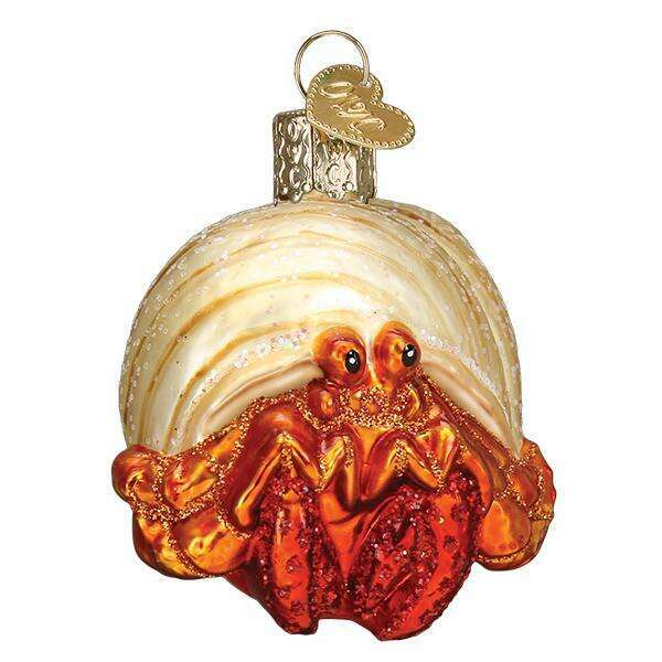 Old World Christmas Hermit Crab Blown Glass Ornament