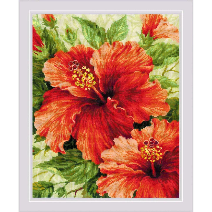 Hibiscus R1967 Counted Cross Stitch Kit