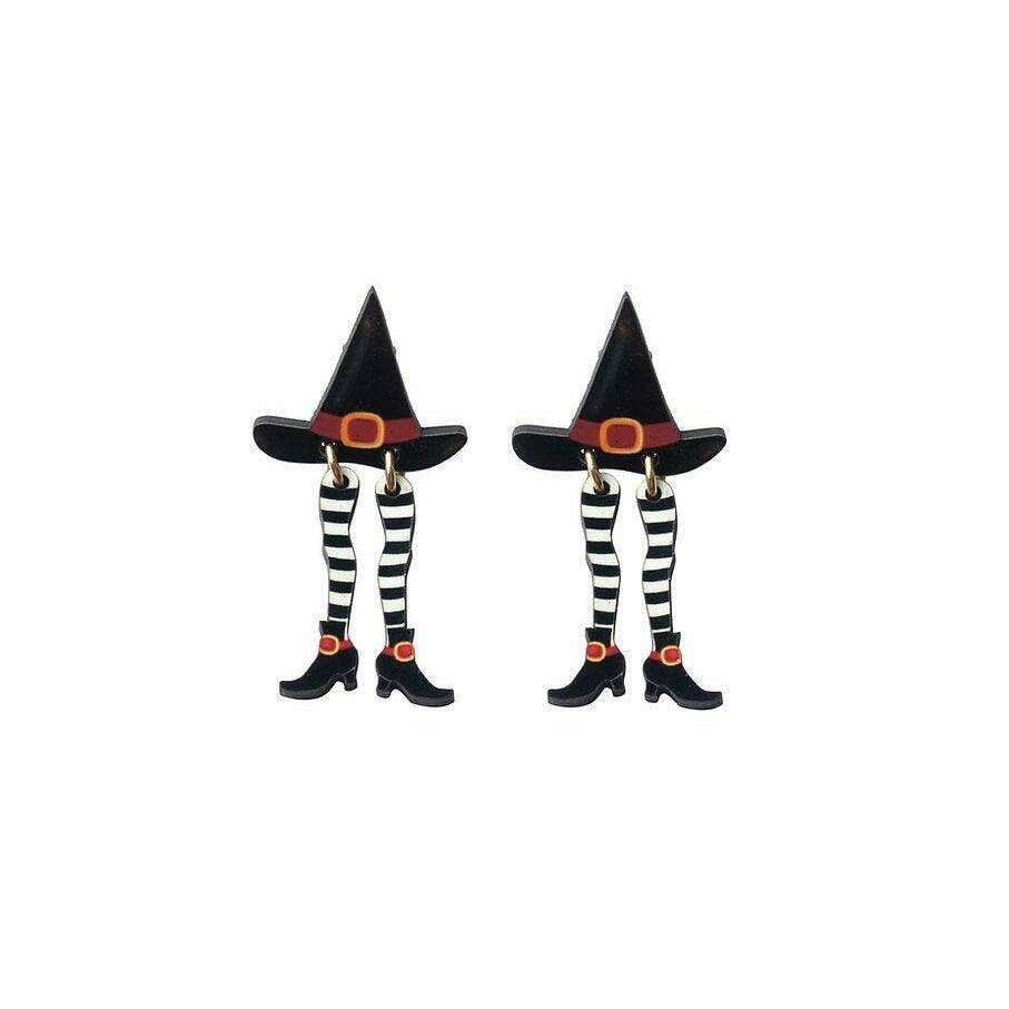 Hidden Witch Halloween Earrings by Laliblue - Quirks!