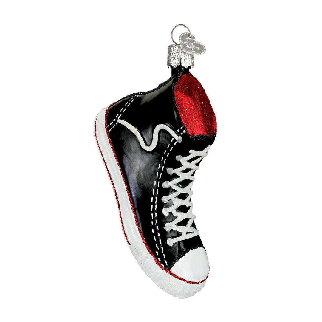 Old World Christmas High Top Sneaker Blown Glass Ornament