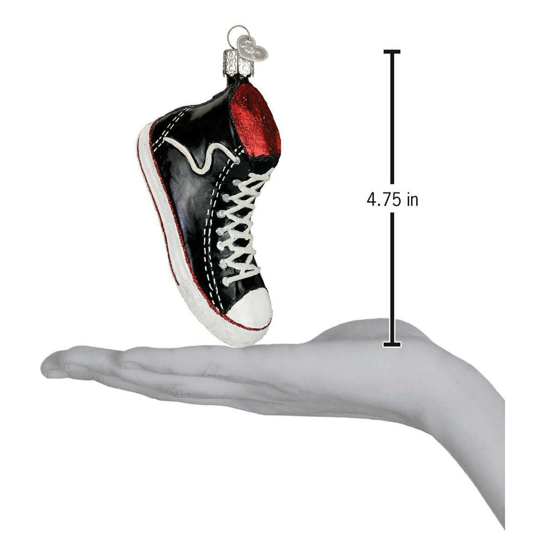 Old World Christmas High Top Sneaker Blown Glass Ornament