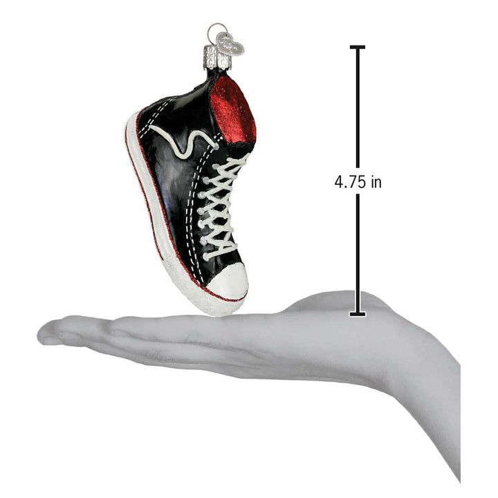 Old World Christmas High Top Sneaker Blown Glass Ornament