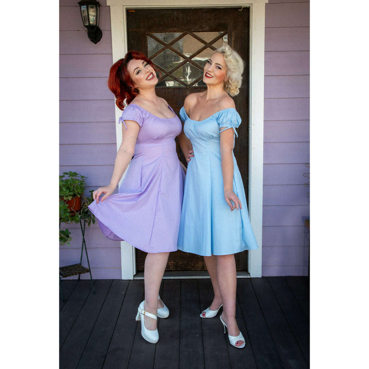 Hilda Dress - Lavender Dot *sale