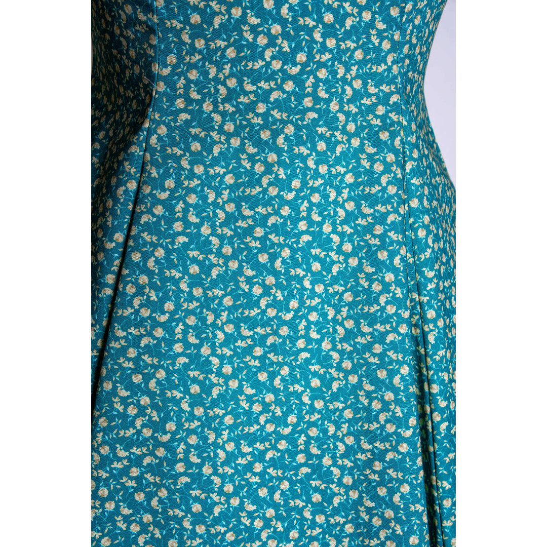 Hilda Dress - Little Flowers, Green