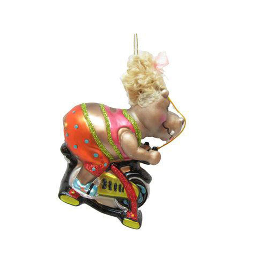 Hippo on Bike by December Diamonds 