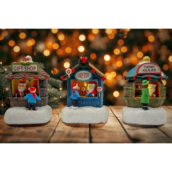Holiday Gift Shop. Christmas Village Decor Wizardi F07-N1-4-22758C