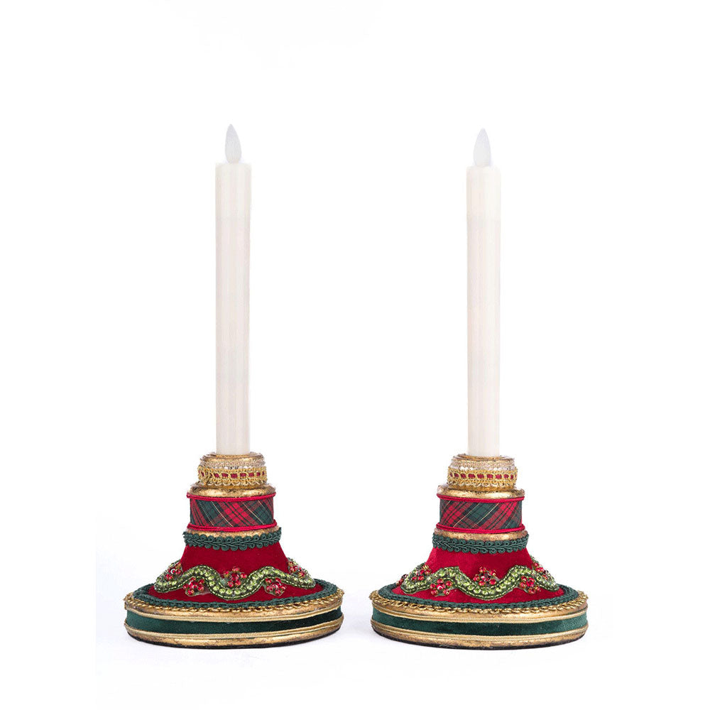 Holiday Magic Candle Sticks Set Of 2 by Katherine's Collection image