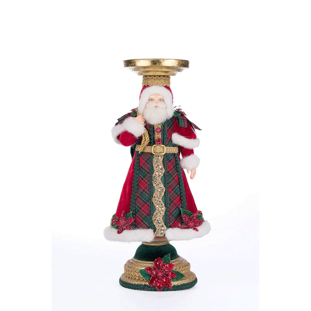 Holiday Magic Santa Candlestick by Katherine's Collection image