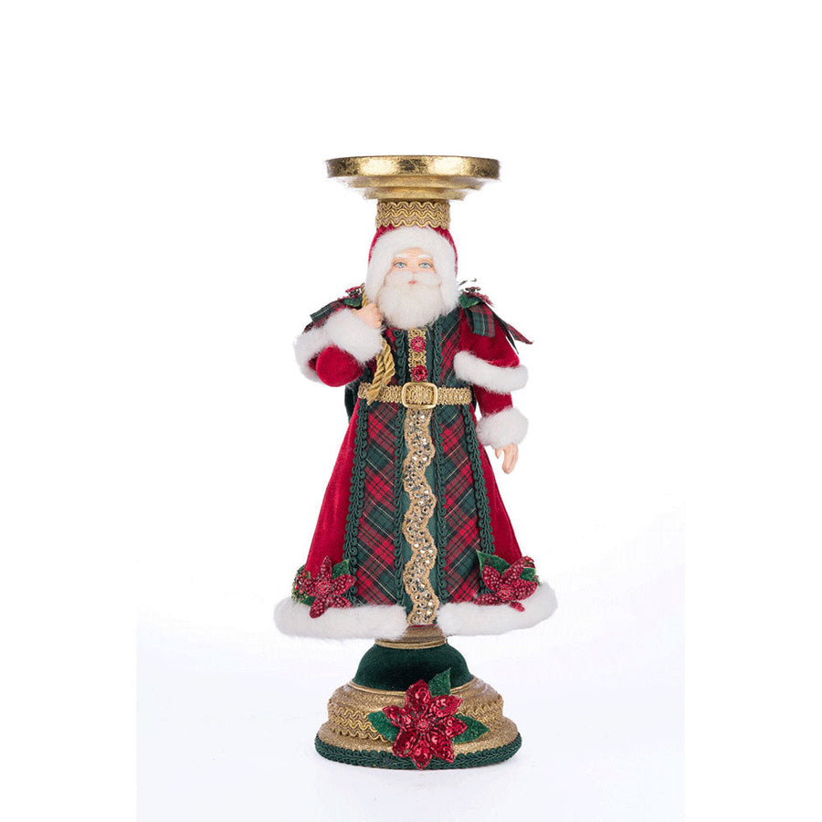 Holiday Magic Santa Candlestick by Katherine's Collection image