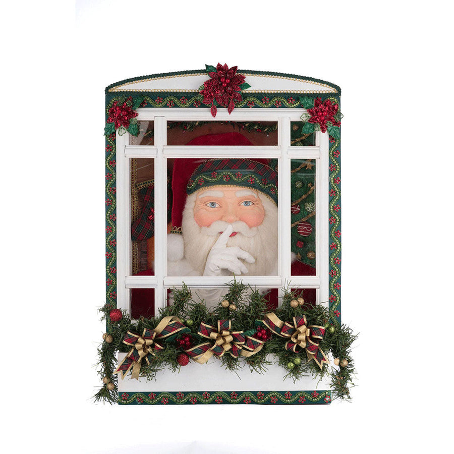 Holiday Magic Santa In Window by Katherine's Collection image