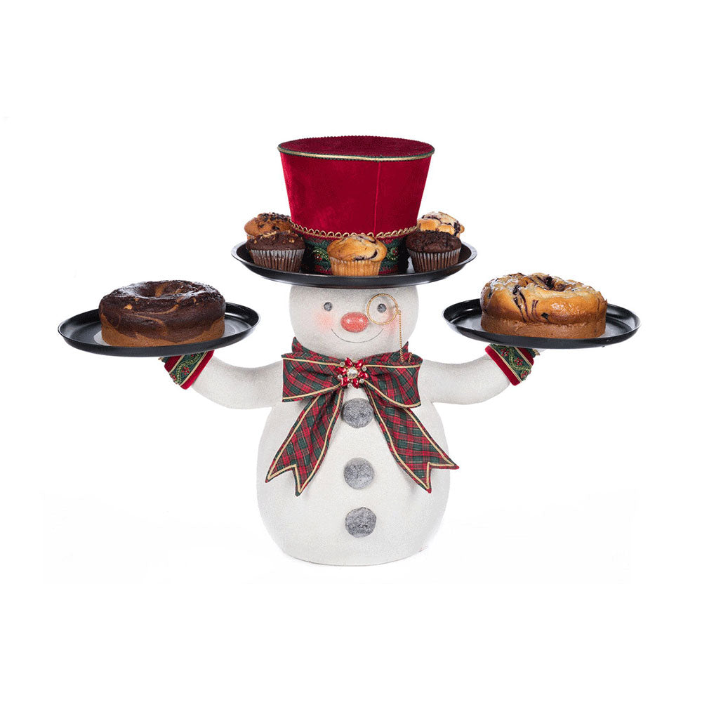 Holiday Magic Snowman Serving Piece by Katherine's Collection image 1