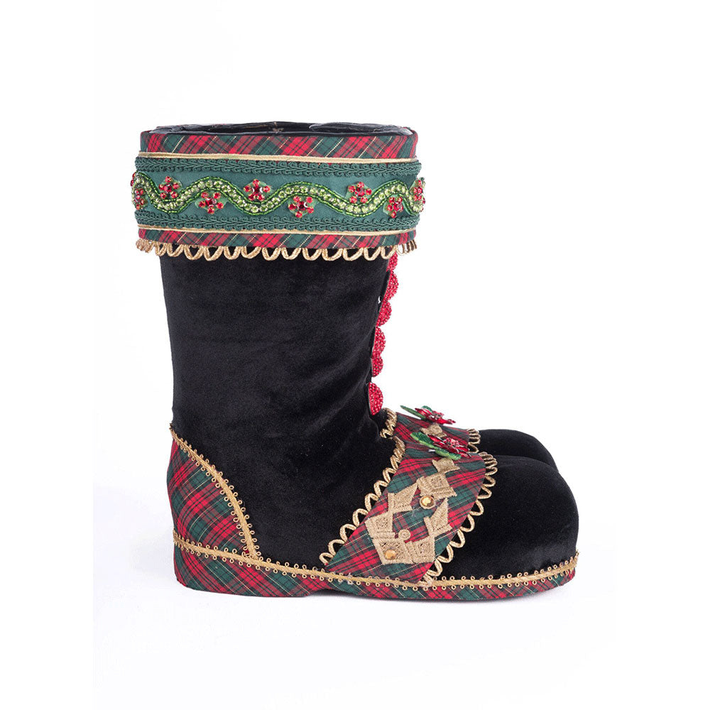 Holiday Magic Tabletop Boots - Black by Katherine's Collection image 2