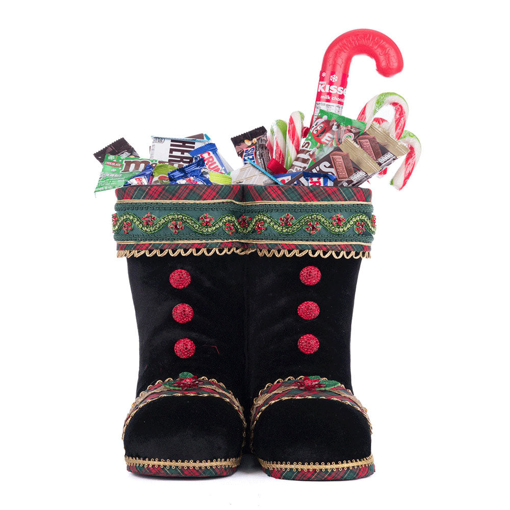 Holiday Magic Tabletop Boots - Black by Katherine's Collection image 3