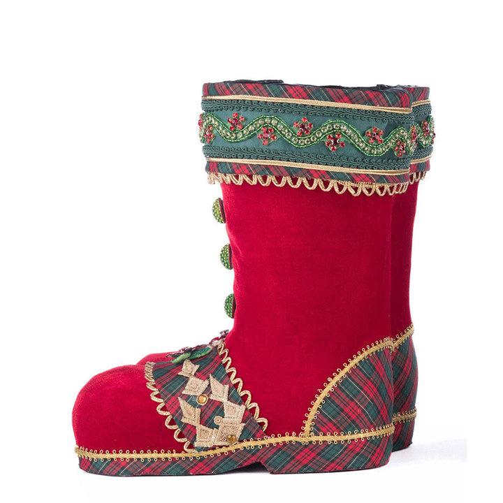 Holiday Magic Tabletop Boots - Red by Katherine's Collection image 1