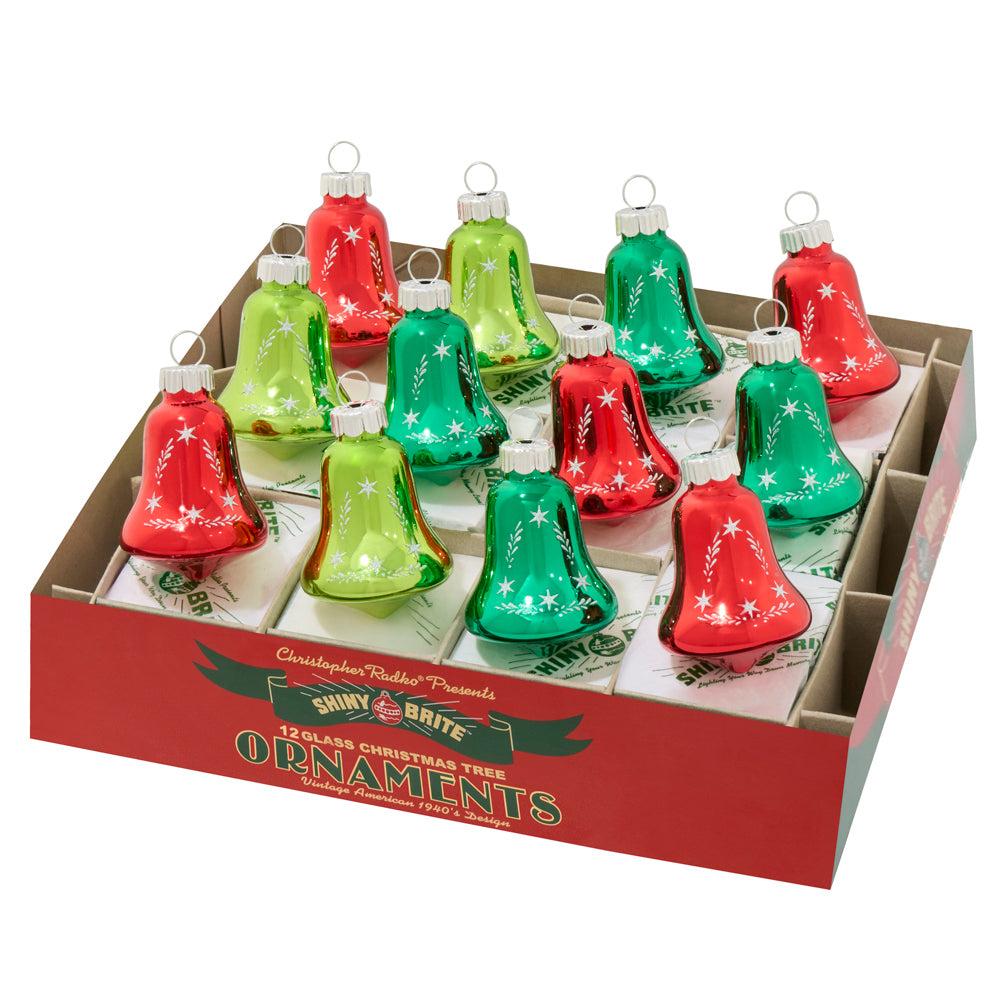 Holiday Splendor 12 Count 1.75" Bells by Shiny Brite 