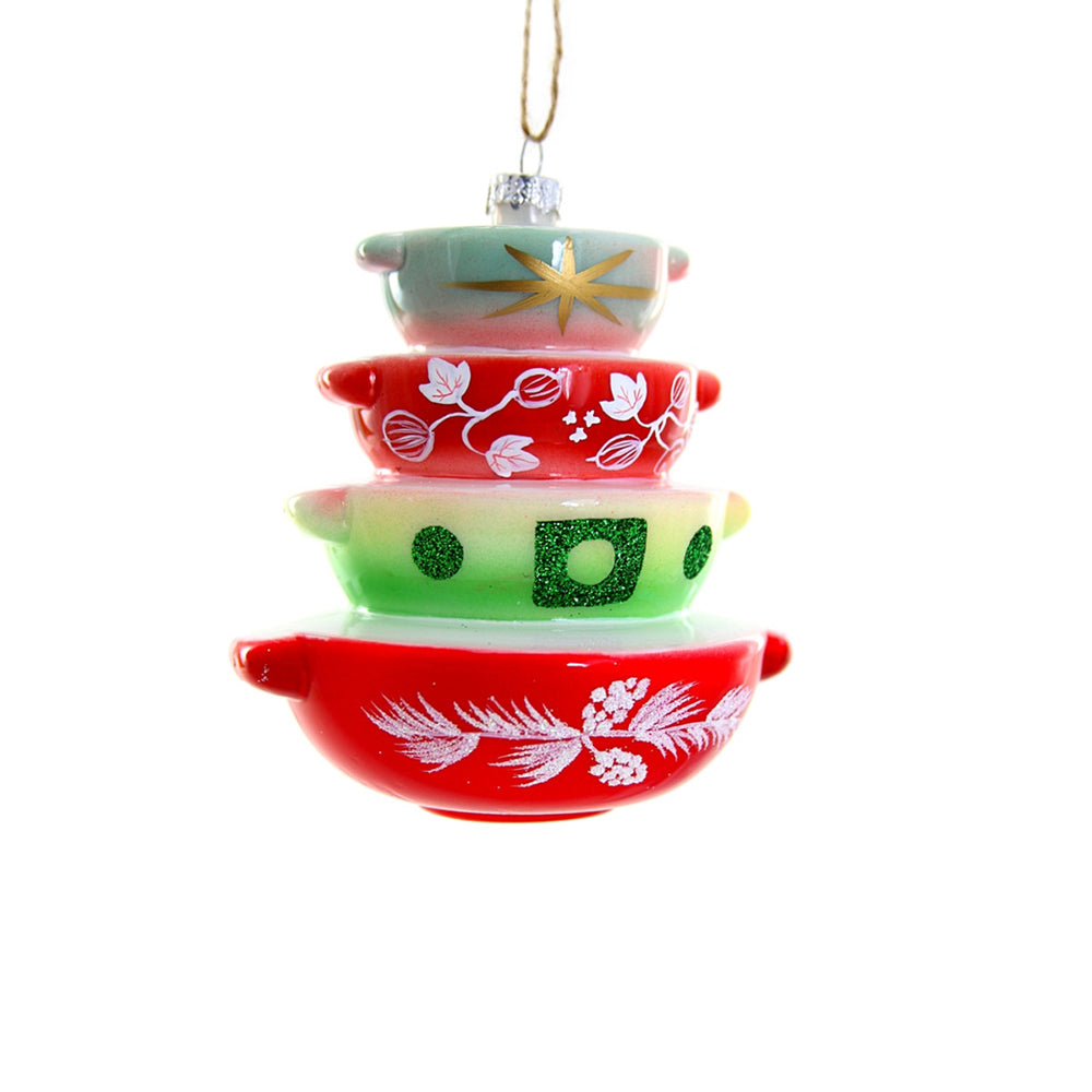 Holiday Vintage Bakeware Blown Glass Ornament