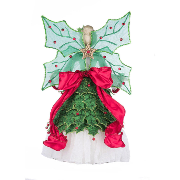 Holly Berry Fairy Tree Topper by Katherine's Collection image 2