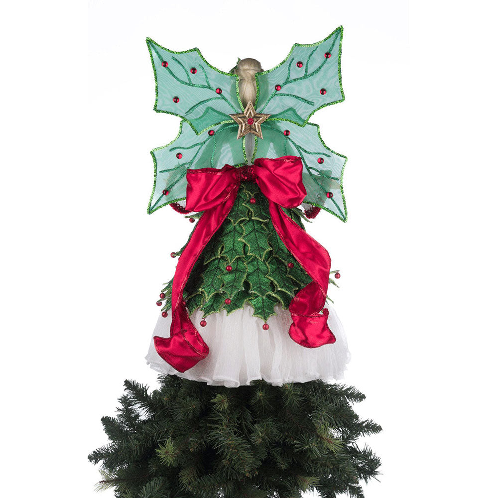 Holly Berry Fairy Tree Topper by Katherine's Collection image 6