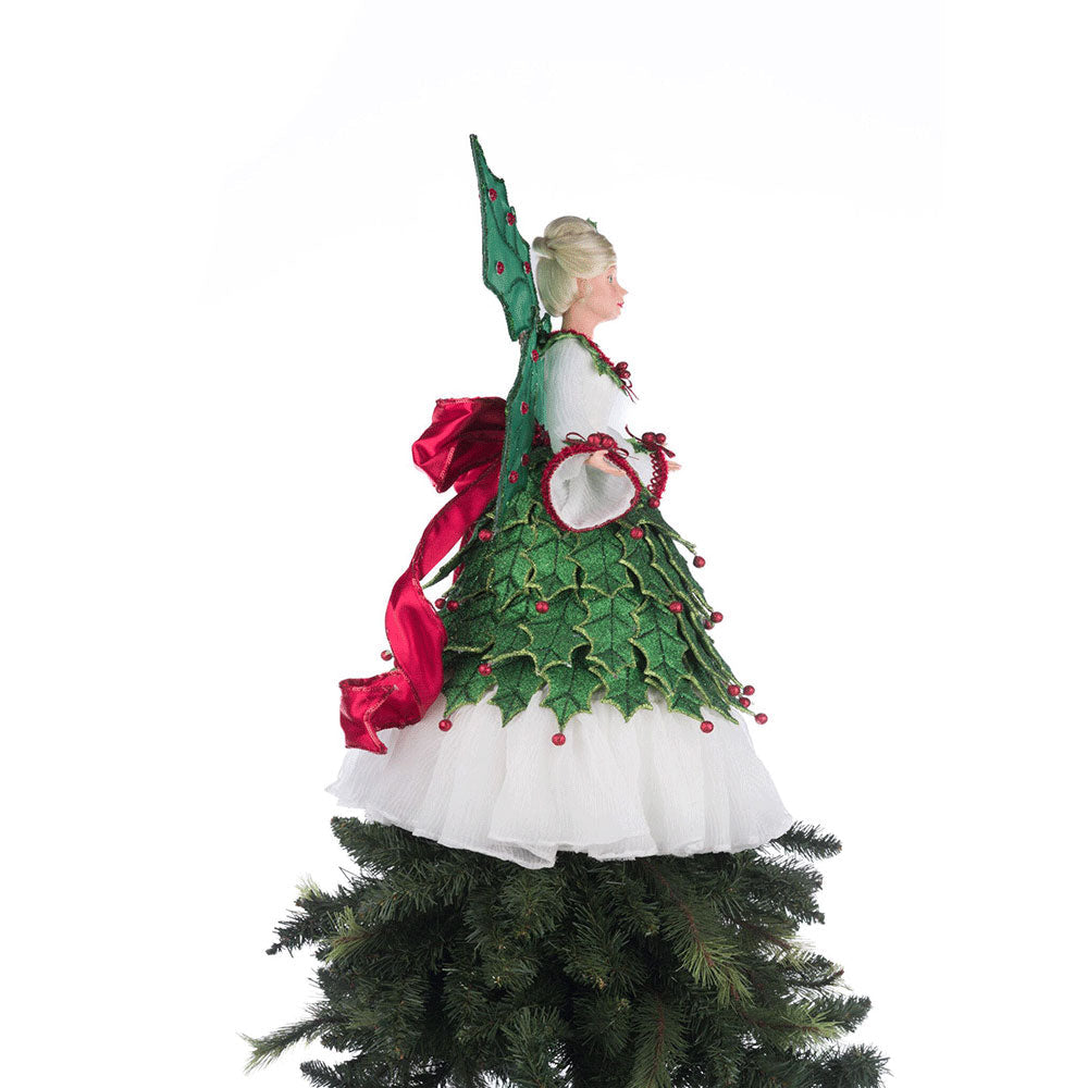 Holly Berry Fairy Tree Topper by Katherine's Collection image 7