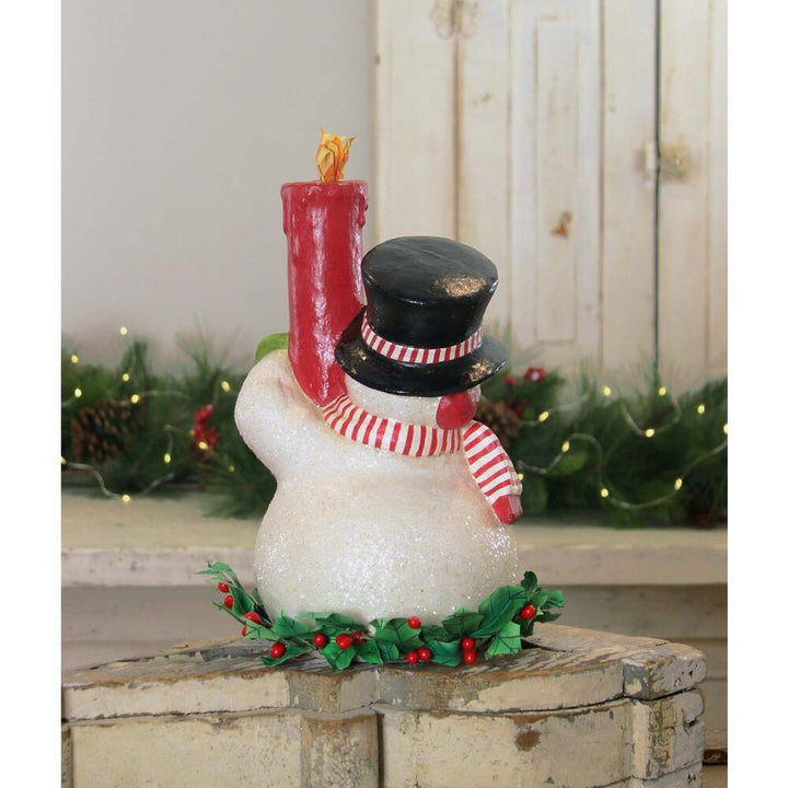 Holly Berry Snowman and Candle by Bethany Lowe Designs 1