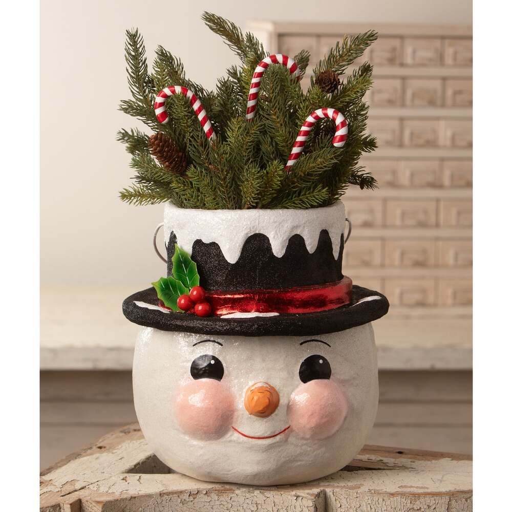 Holly Hat Snowman by Bethany Lowe Designs 1