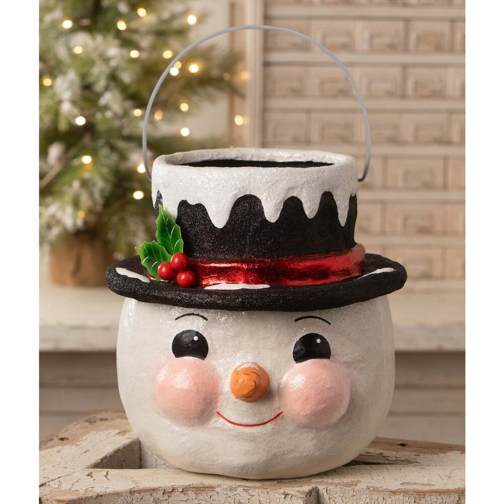 Holly Hat Snowman by Bethany Lowe Designs