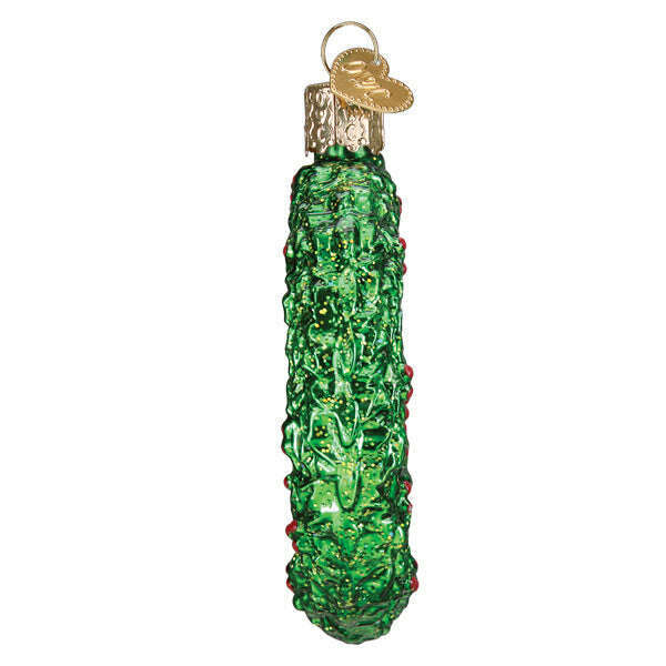 Old World Christmas Holly Peace Symbol Blown Glass Ornament