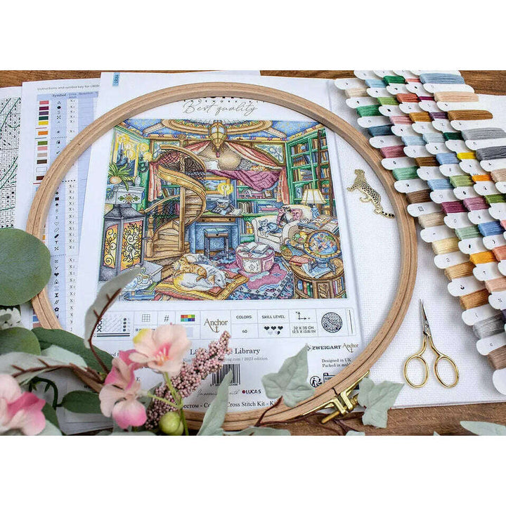 Home Library L8084 Counted Cross Stitch Kit