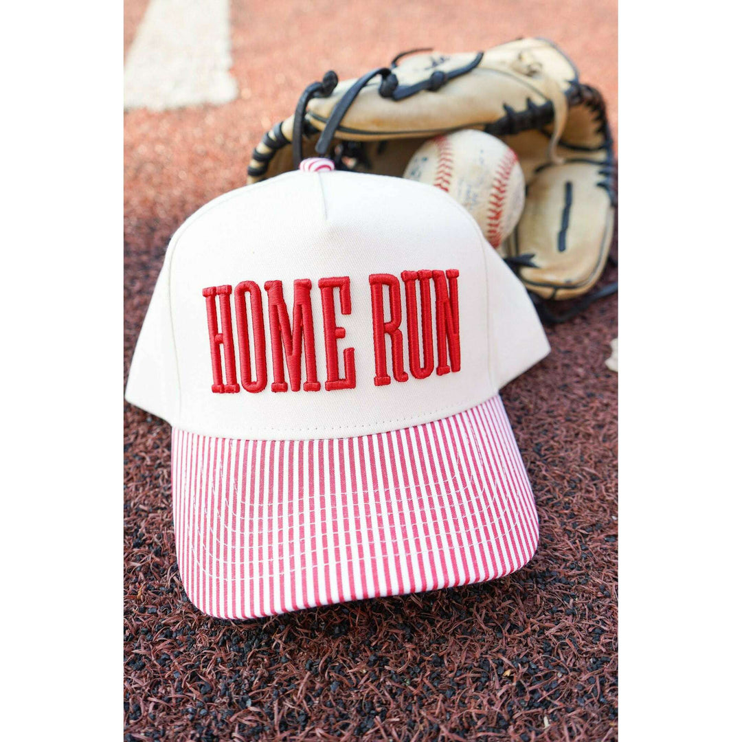 Homerun - Red Striped Trucker Hat
