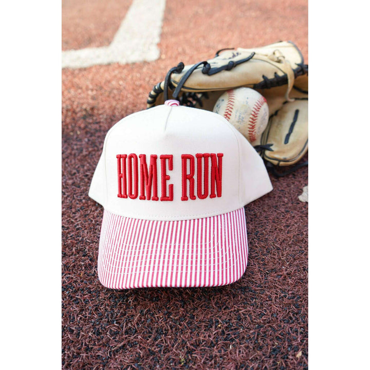 Homerun - Red Striped Trucker Hat